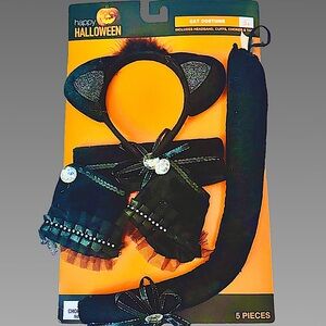 🎃*NWT* 5pc Cat Costume‎ Accessory Set